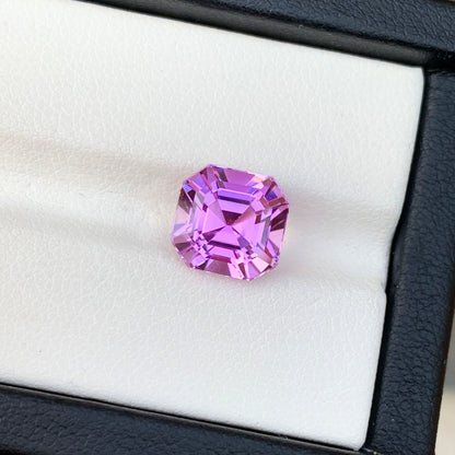 Deep Pink Kunzite Loose Stone, Natural Kunzite Ring Stone, Faceted Kunzite Cut Stone, Afghan Kunzite Stone, Ascher Cut Kunzite, 4.55 CT