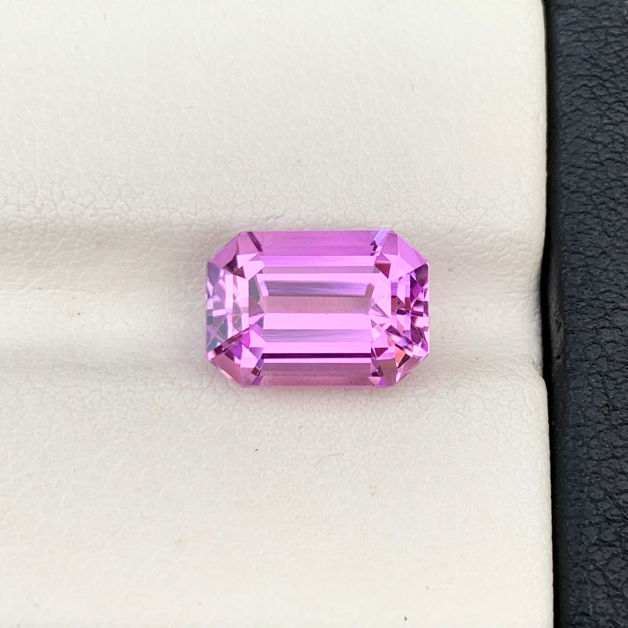 Flawless Kunzite Gemstone, Pink Kunzite Ring Stone, Emerald Cut Kunzite Loose Gemstone, Natural Kunzite Stone For Jewelry Making, 5 CT