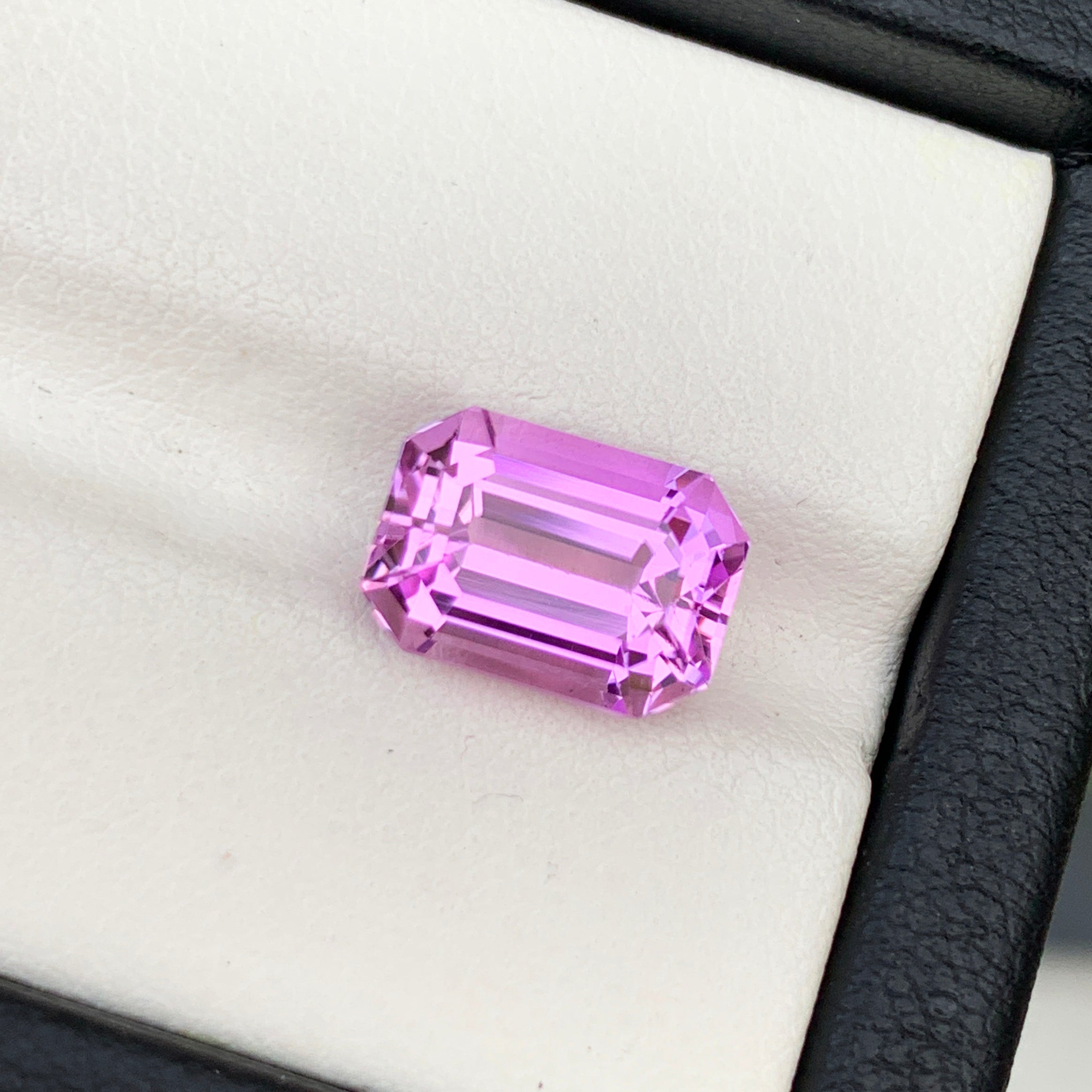 Flawless Kunzite Gemstone, Pink Kunzite Ring Stone, Emerald Cut Kunzite Loose Gemstone, Natural Kunzite Stone For Jewelry Making, 5 CT