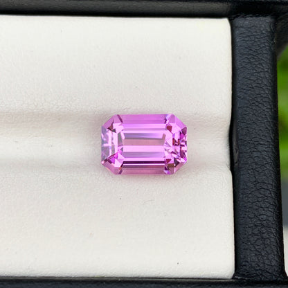 Flawless Kunzite Gemstone, Pink Kunzite Ring Stone, Emerald Cut Kunzite Loose Gemstone, Natural Kunzite Stone For Jewelry Making, 5 CT