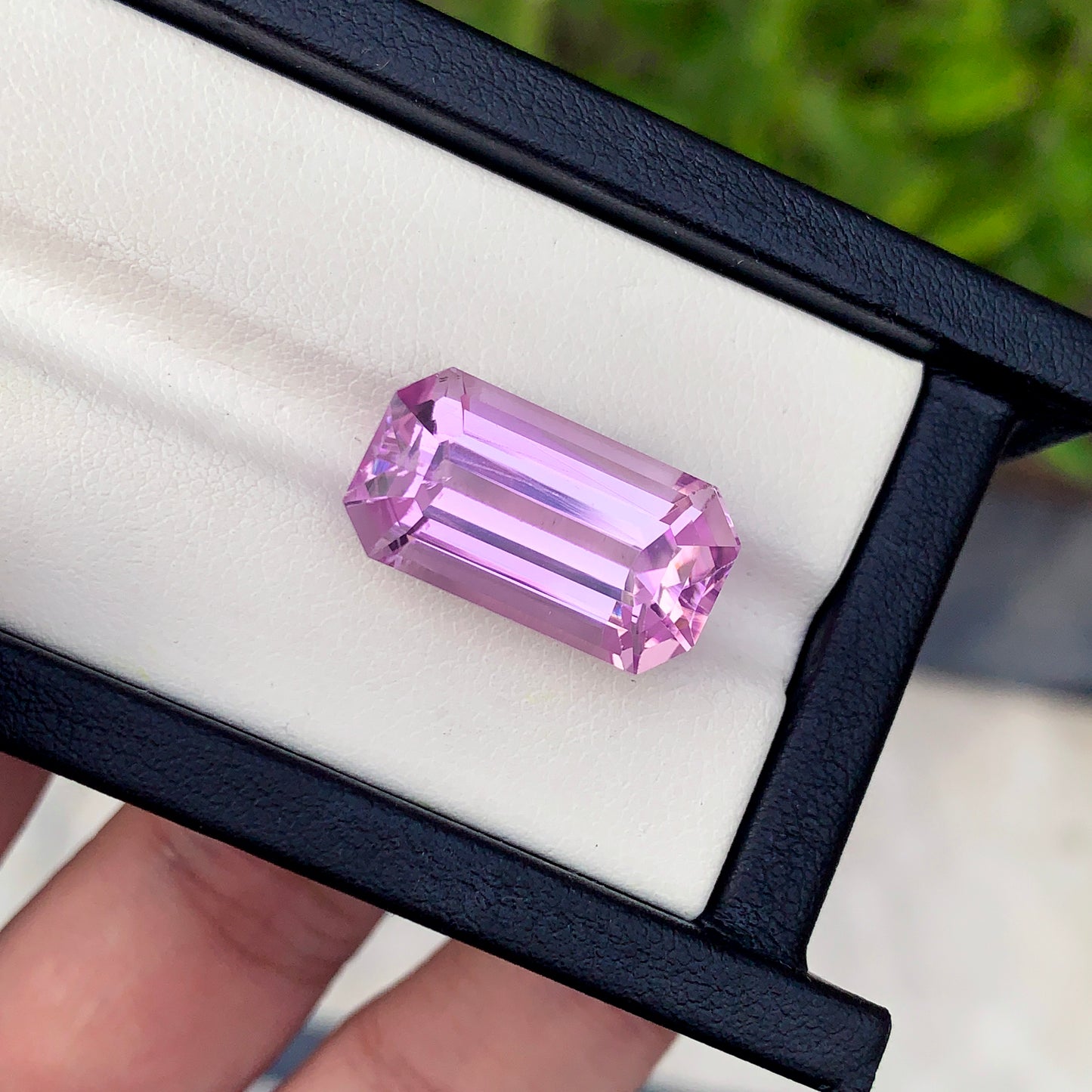 Lilac Kunzite Gemstone, Emerald Cut Kunzite Ring Stone, Flawless Kunzite Loose Gemstone For Jewelry Making, Natural Kunzite Stone, 21.05 CT