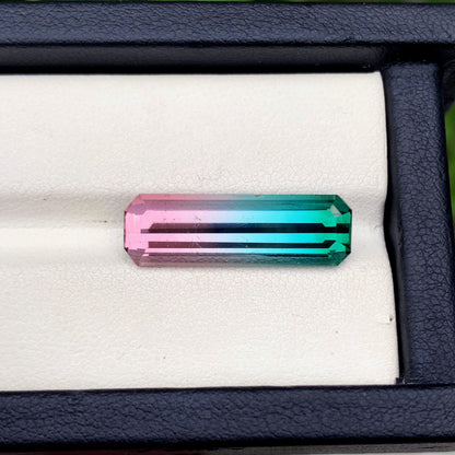 Natural Tourmaline Gemstone For Jewelry, Tri Color Tourmaline Stone, Emerald Tourmaline Loose Stone, Engagement Ring Stone, 9.25 CT