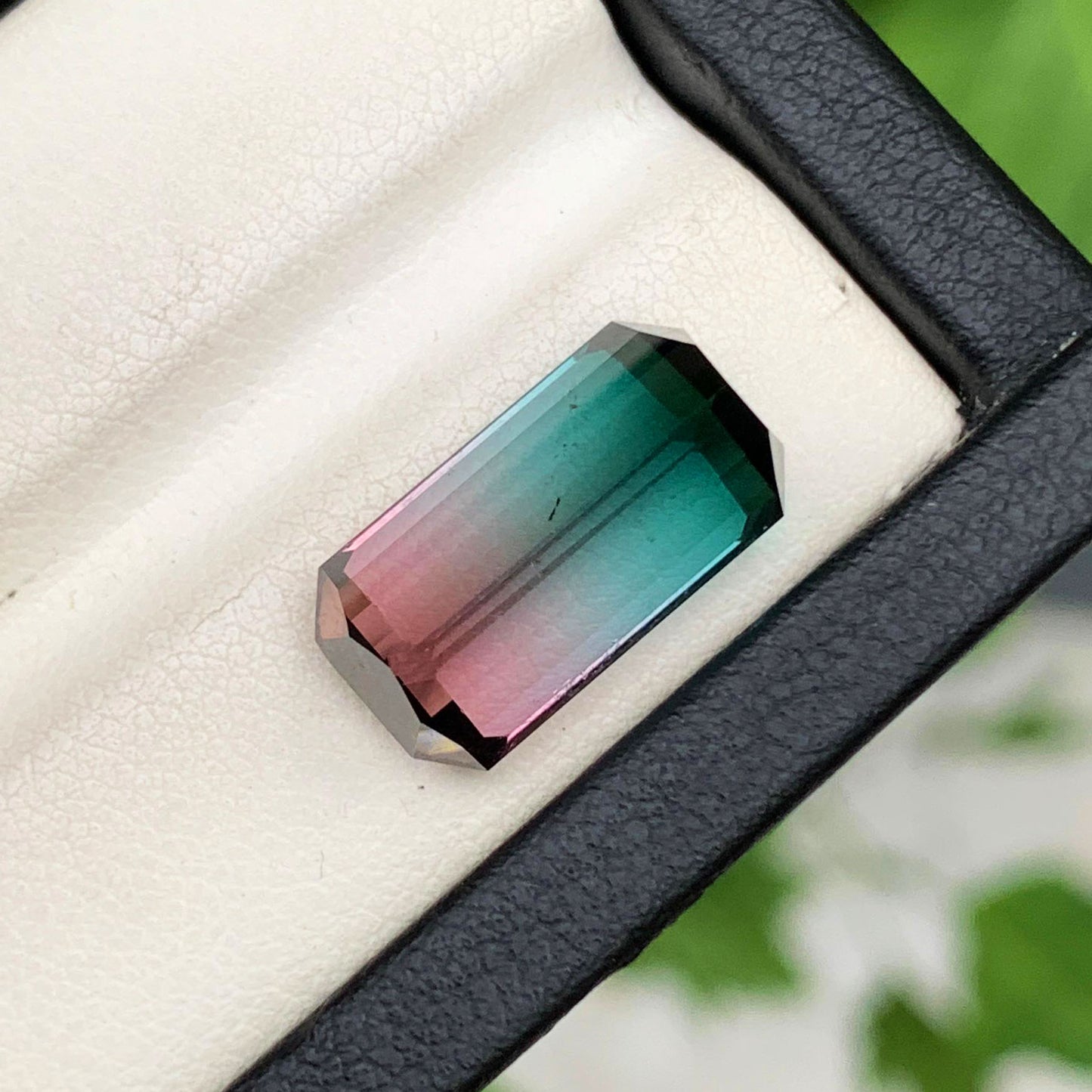 Tri Color Tourmaline Loose Gemstone, Natural Tourmaline Gemstone For Ring, Emerald Cut Tourmaline Ring Stone, 11.5 CT