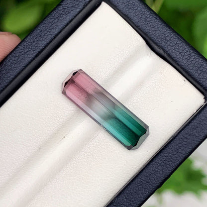 Natural Tourmaline Gemstone For Jewelry, Tri Color Tourmaline Stone, Emerald Tourmaline Loose Stone, Engagement Ring Stone, 9.25 CT