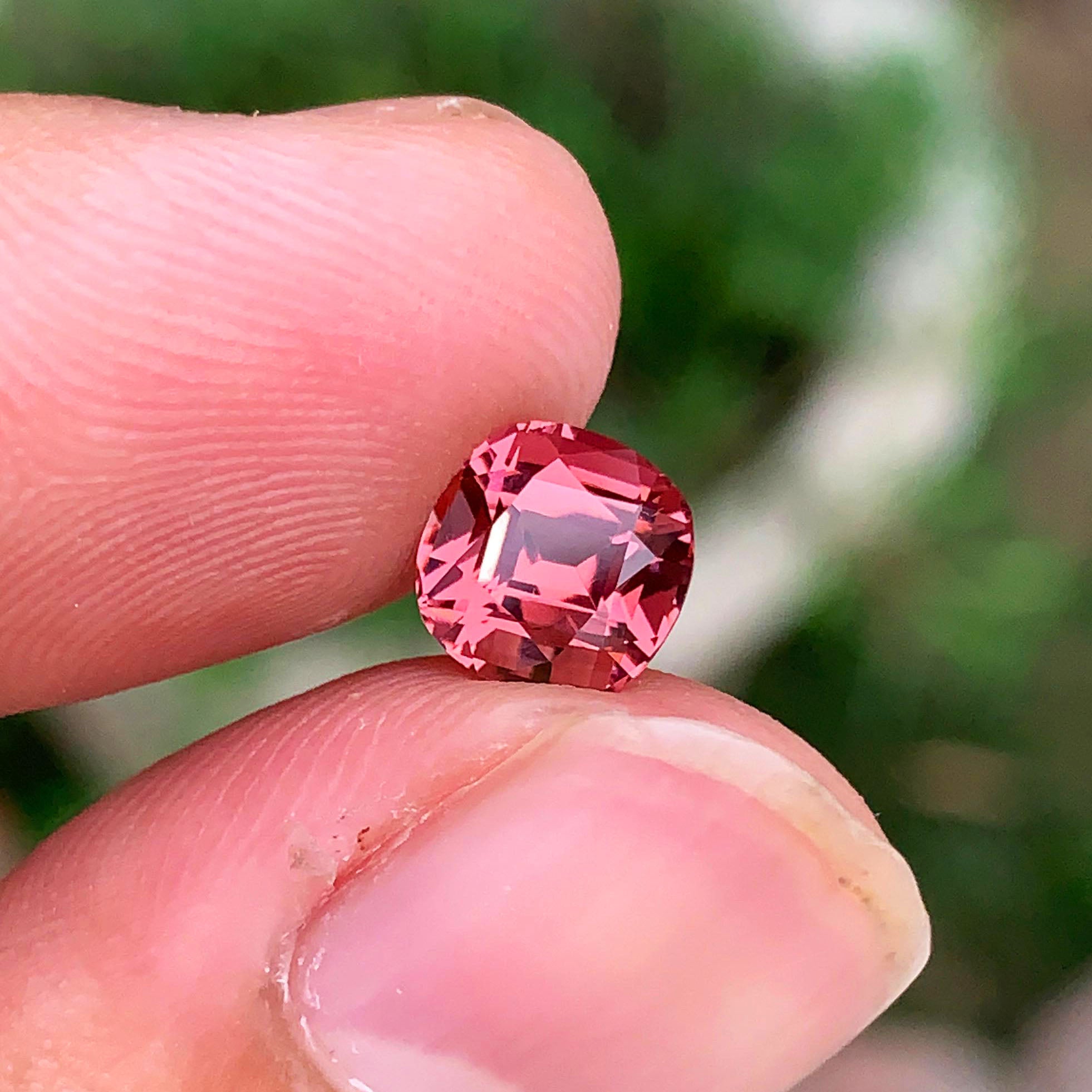 Deep Pink Tourmaline Ring Stone, Flawless Tourmaline Gemstone, 1.9 CT