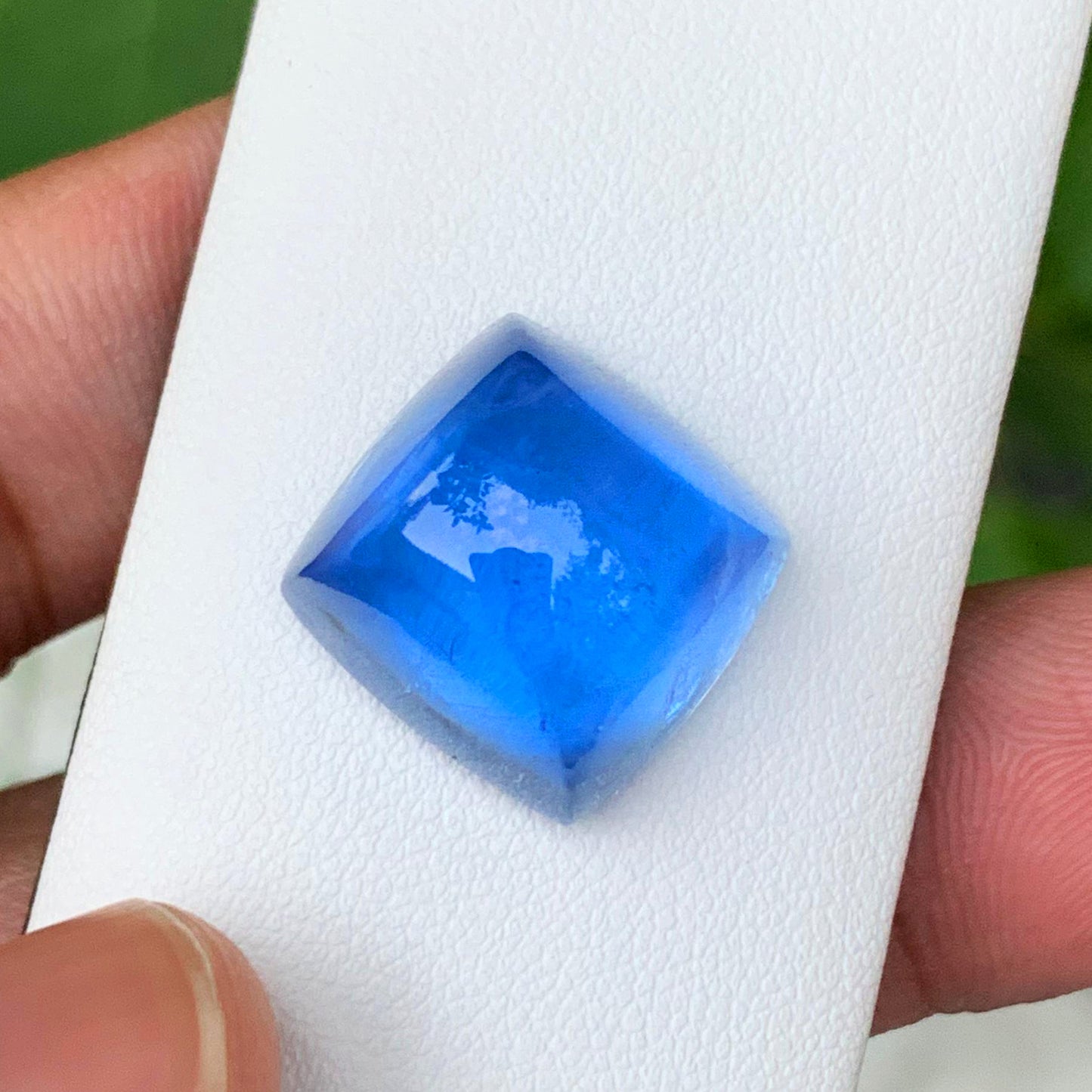 Deep Blue Aquamarine Cabochon, Natural Blue Beryl Gemstone For Jewelry
