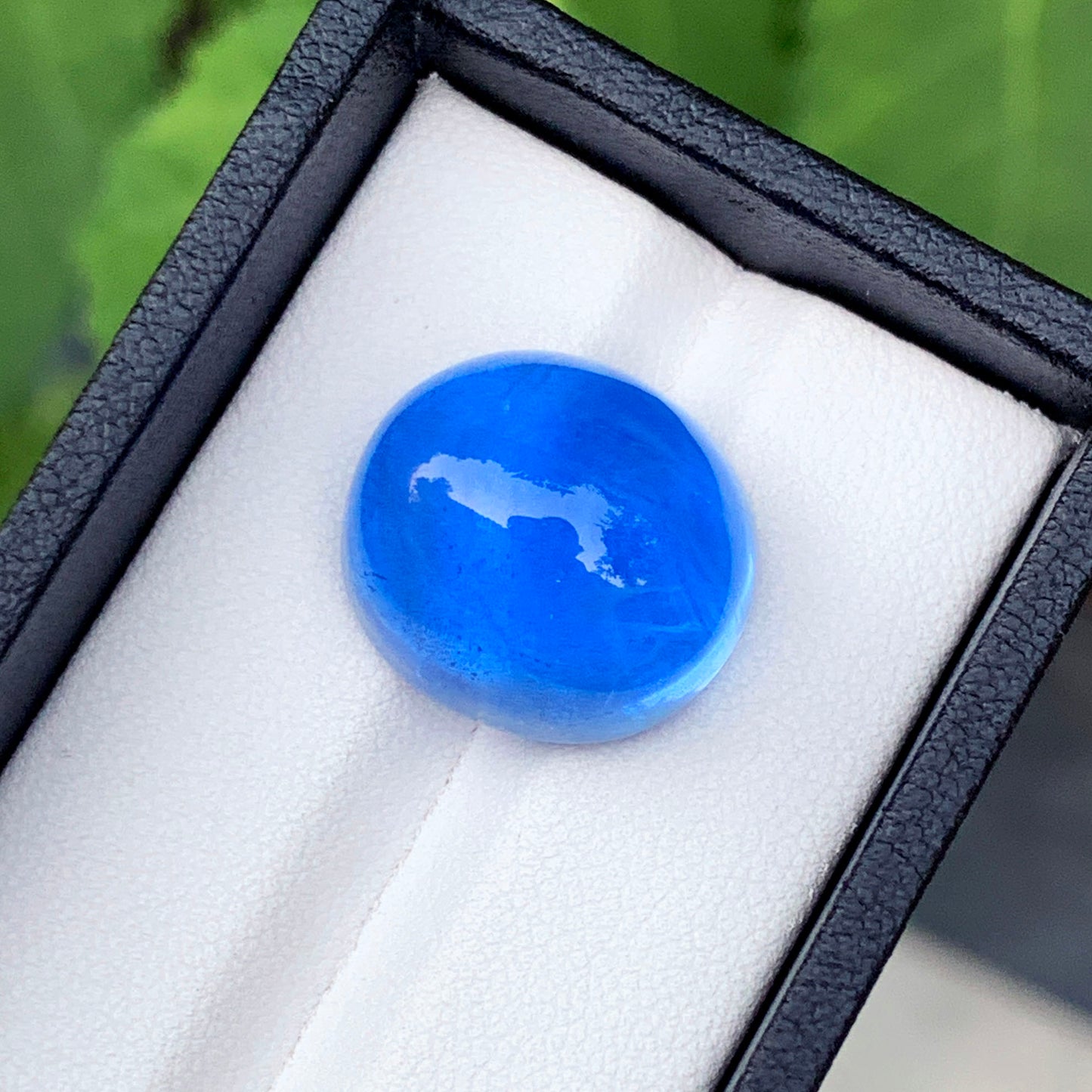 Natural Blue Beryl Cabochon, Deep Blue Aquamarine Stone For Jewelry Making