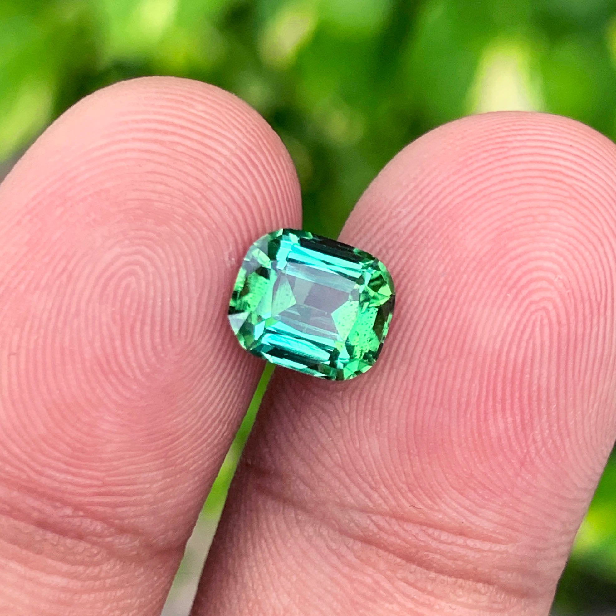 Bluish Green Tourmaline Ring Stone, Natural Tourmaline Gemstone For Ring