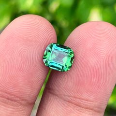 Bluish Green Tourmaline Ring Stone, Natural Tourmaline Gemstone For Ring