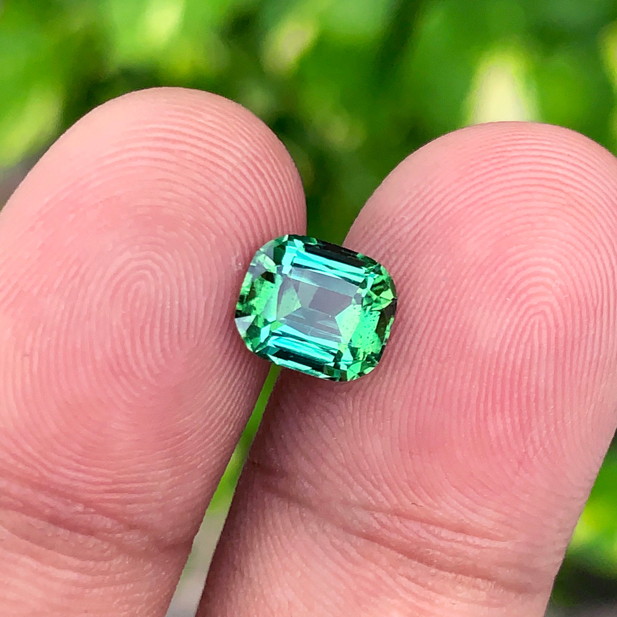 Bluish Green Tourmaline Ring Stone, Natural Tourmaline Gemstone For Ring