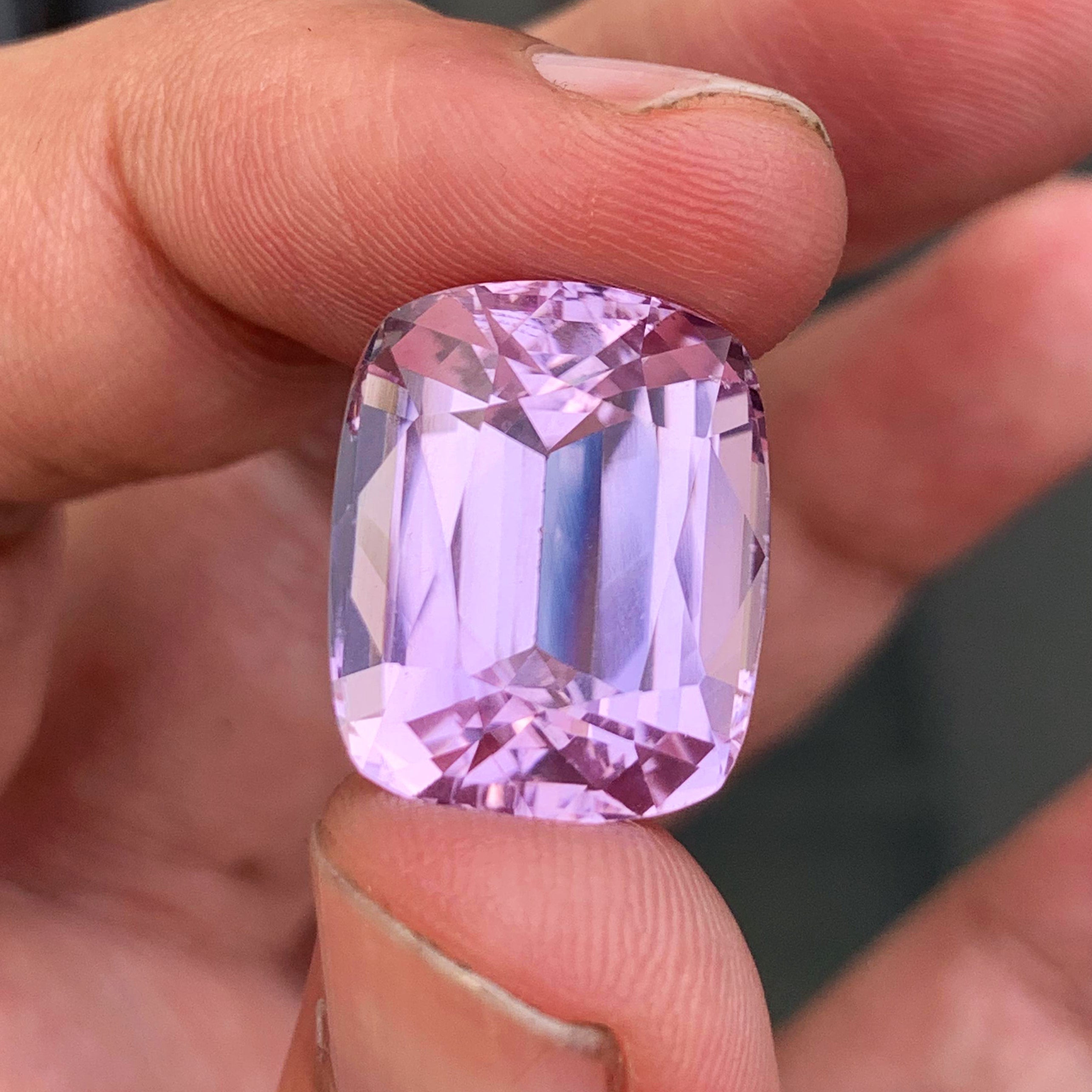 Pink Kunzite Gemstone, Lilac Kunzite Jewelry Stone, Spodumene Gemstone