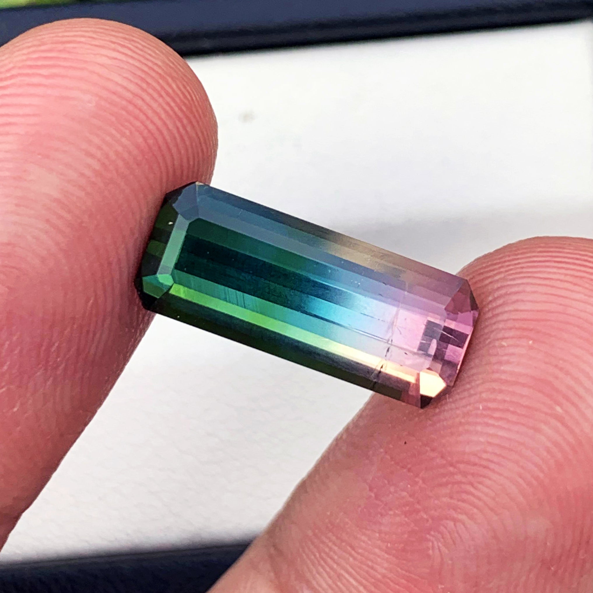 Tri Color Tourmaline Gemstone, Tourmaline Ring Stone, Natural Tourmaline