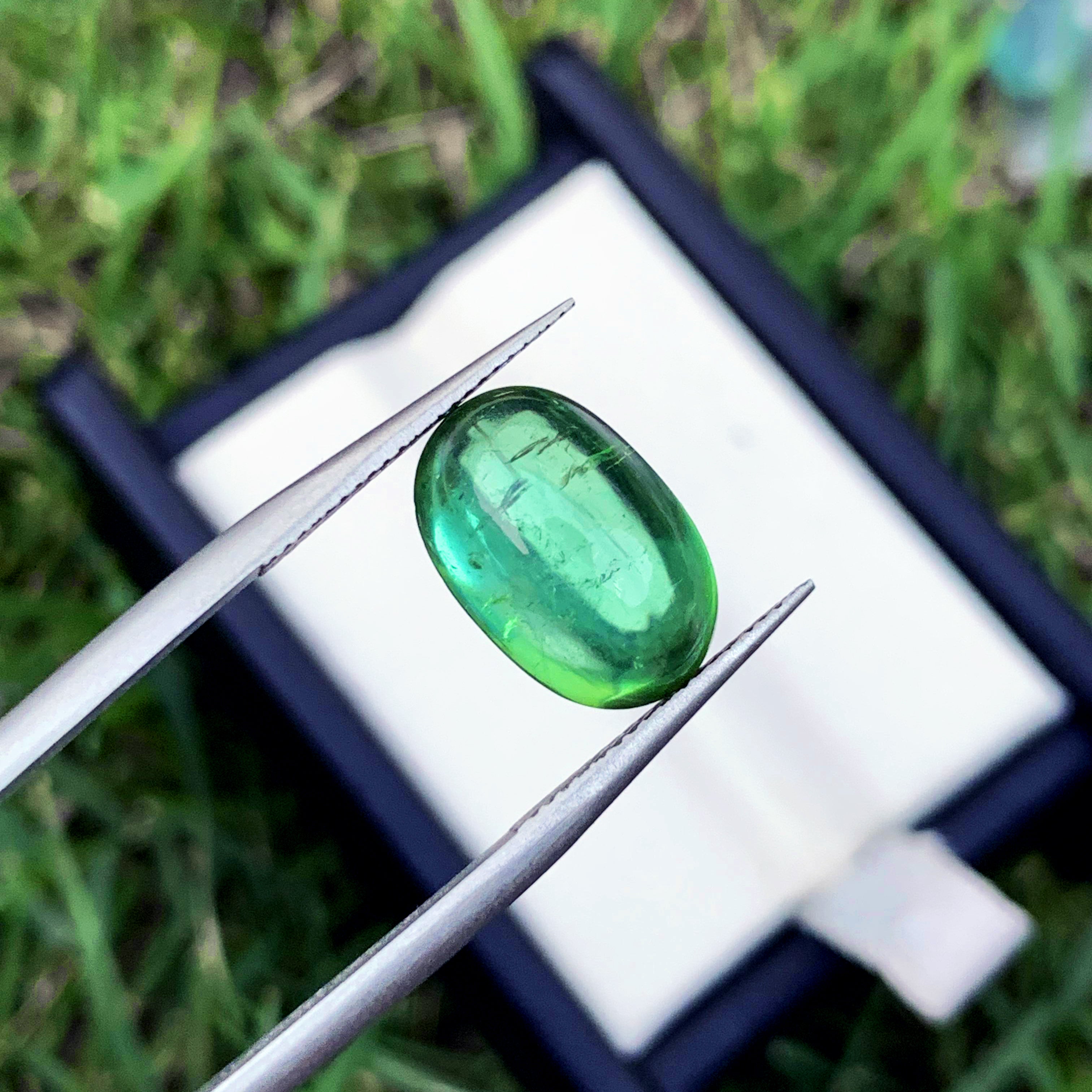 Bluish Green Tourmaline Ring Stone, Natural Tourmaline Gemstone For Jewelry