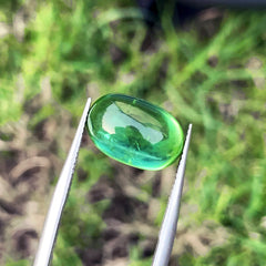 Bluish Green Tourmaline Ring Stone, Natural Tourmaline Gemstone For Jewelry