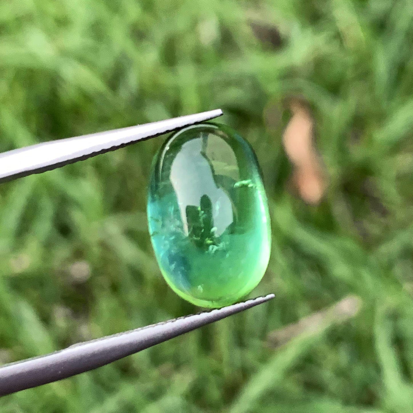 Bluish Green Tourmaline Ring Stone, Natural Tourmaline Gemstone For Jewelry