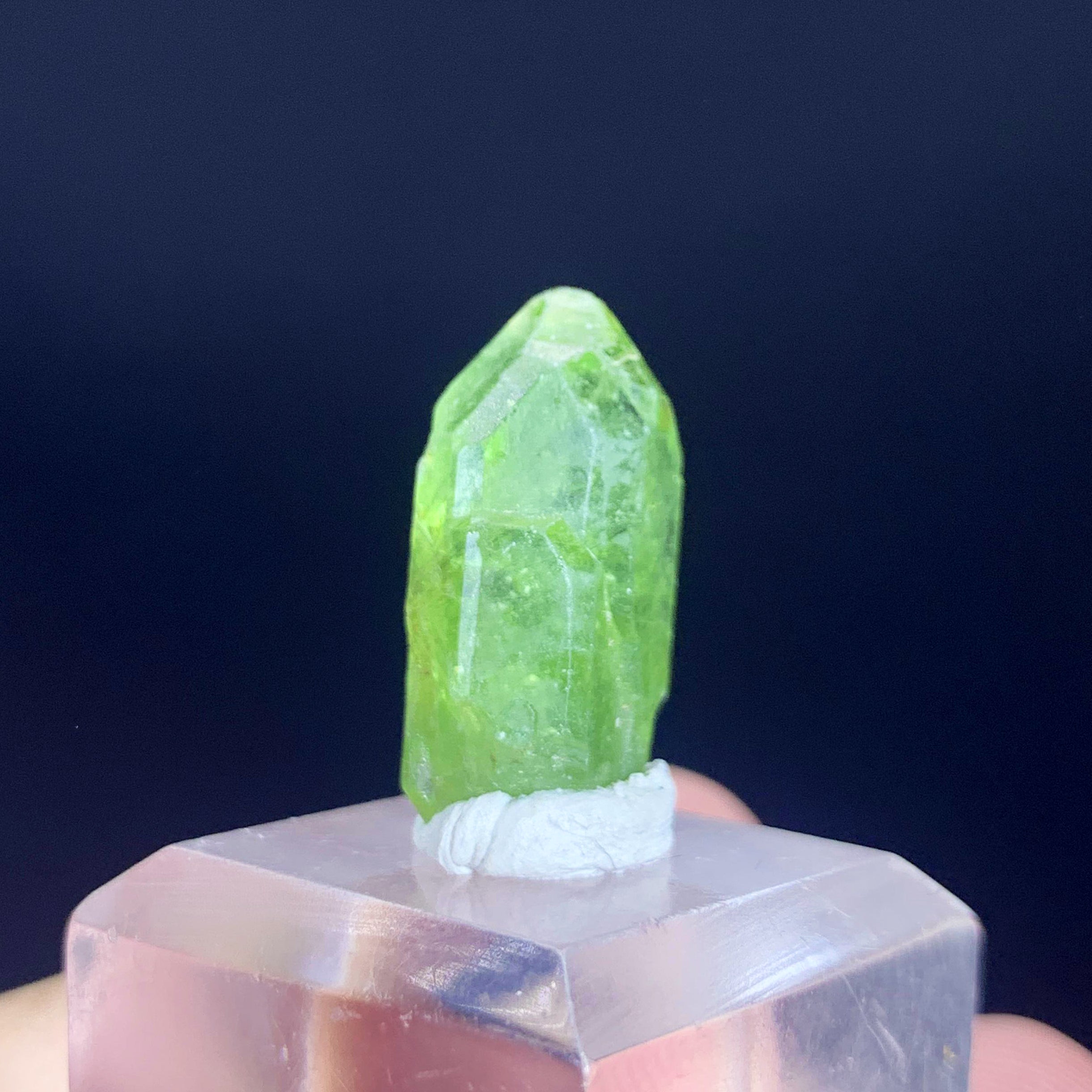 Natural Peridot Crystal, Raw Peridot Pendant, Olivine Peridot Gemstone