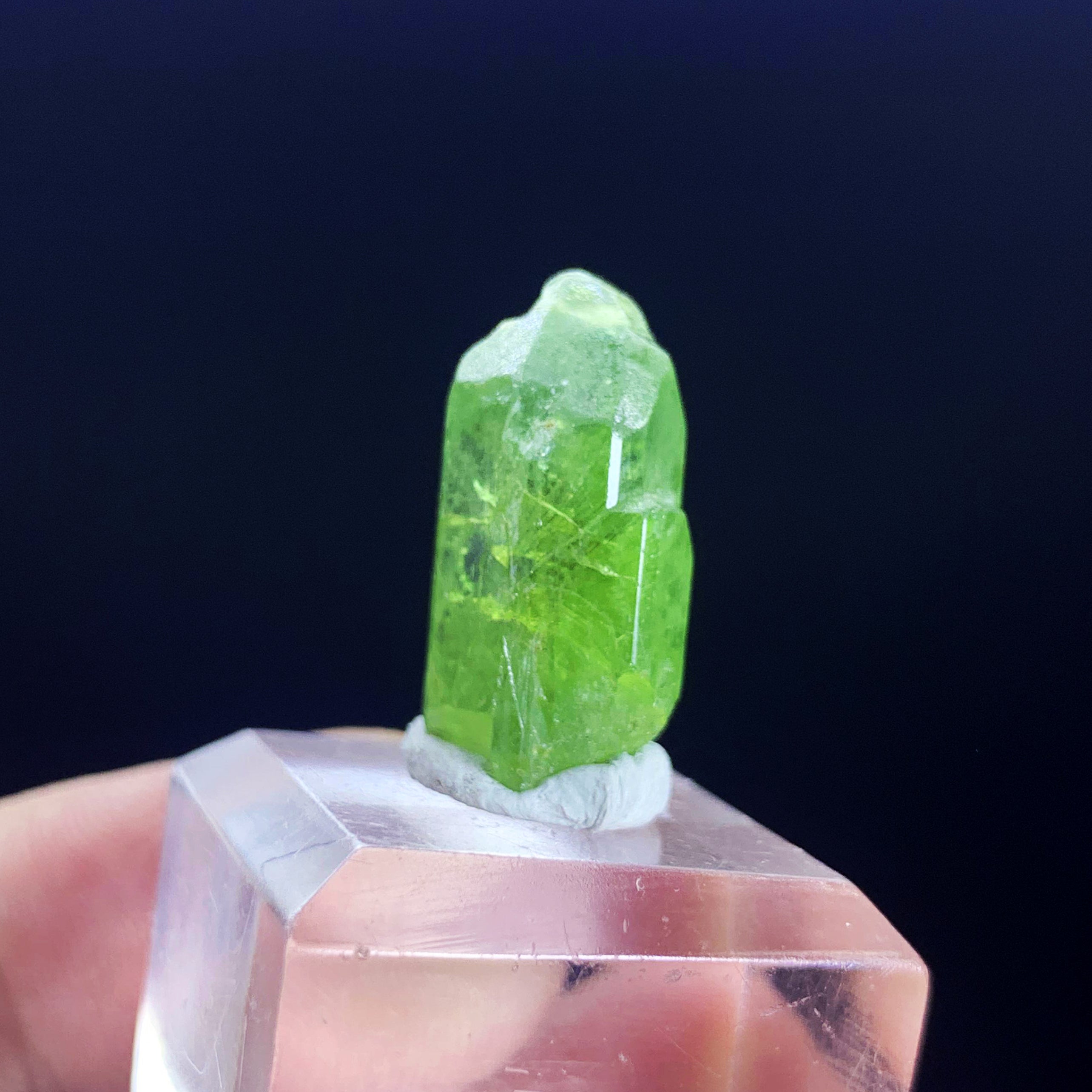 Natural Peridot Crystal, Raw Peridot Pendant, Olivine Peridot Gemstone