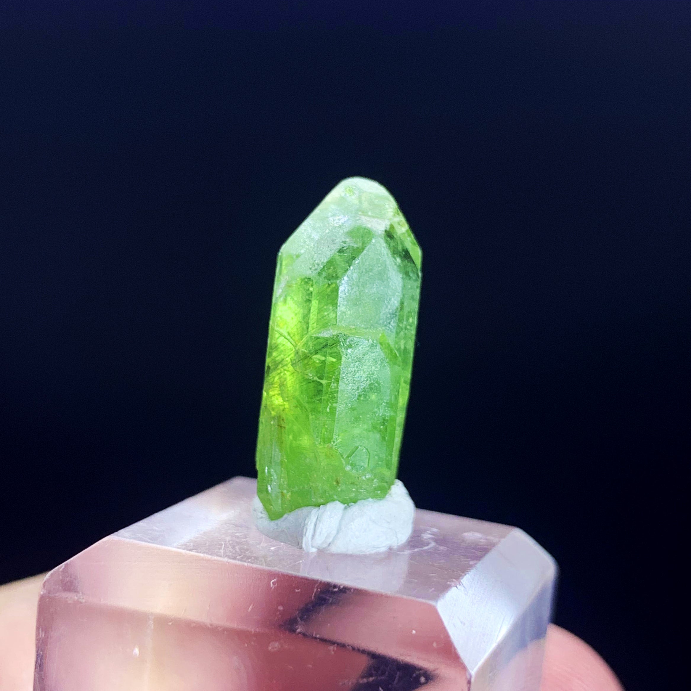 Natural Peridot Crystal, Raw Peridot Pendant, Olivine Peridot Gemstone