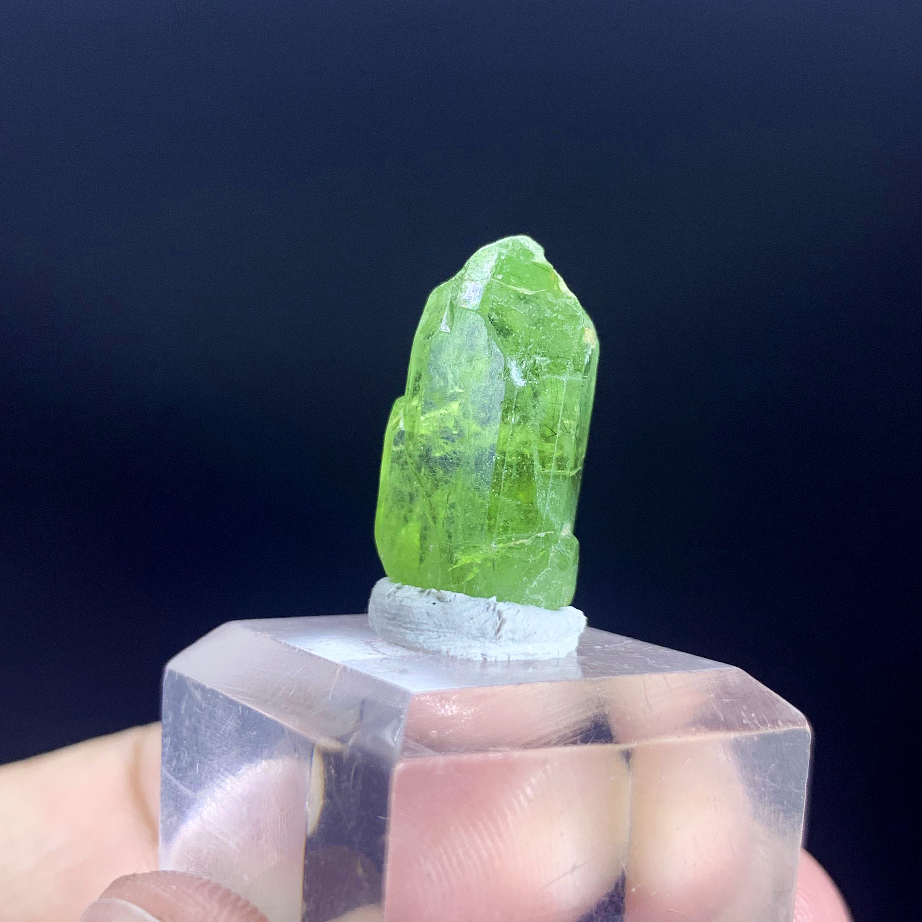 Natural Peridot Crystal, Raw Peridot Pendant, Olivine Peridot Gemstone