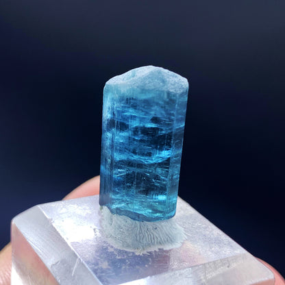 Indicolite Tourmaline Crystal, Blue Tourmaline Pendant Crystal, Raw Tourmaline Stone