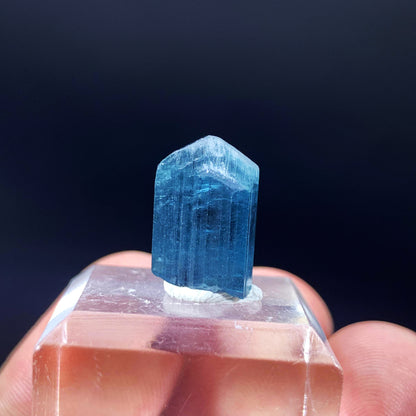 Blue Tourmaline Crystal, Indicolite Tourmaline Gemsotne, Raw Tourmaline Pendant Stone