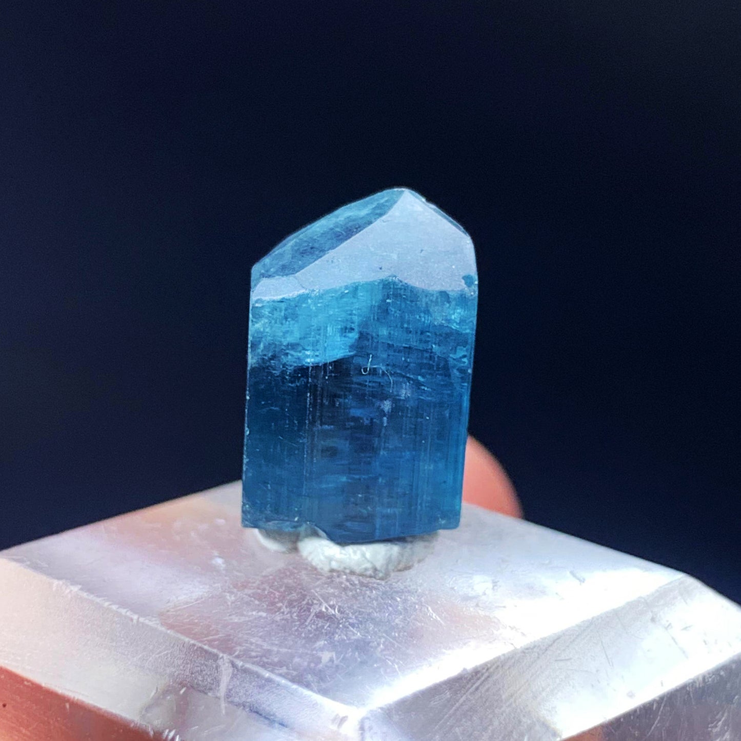 Blue Tourmaline Crystal, Indicolite Tourmaline Gemsotne, Raw Tourmaline Pendant Stone