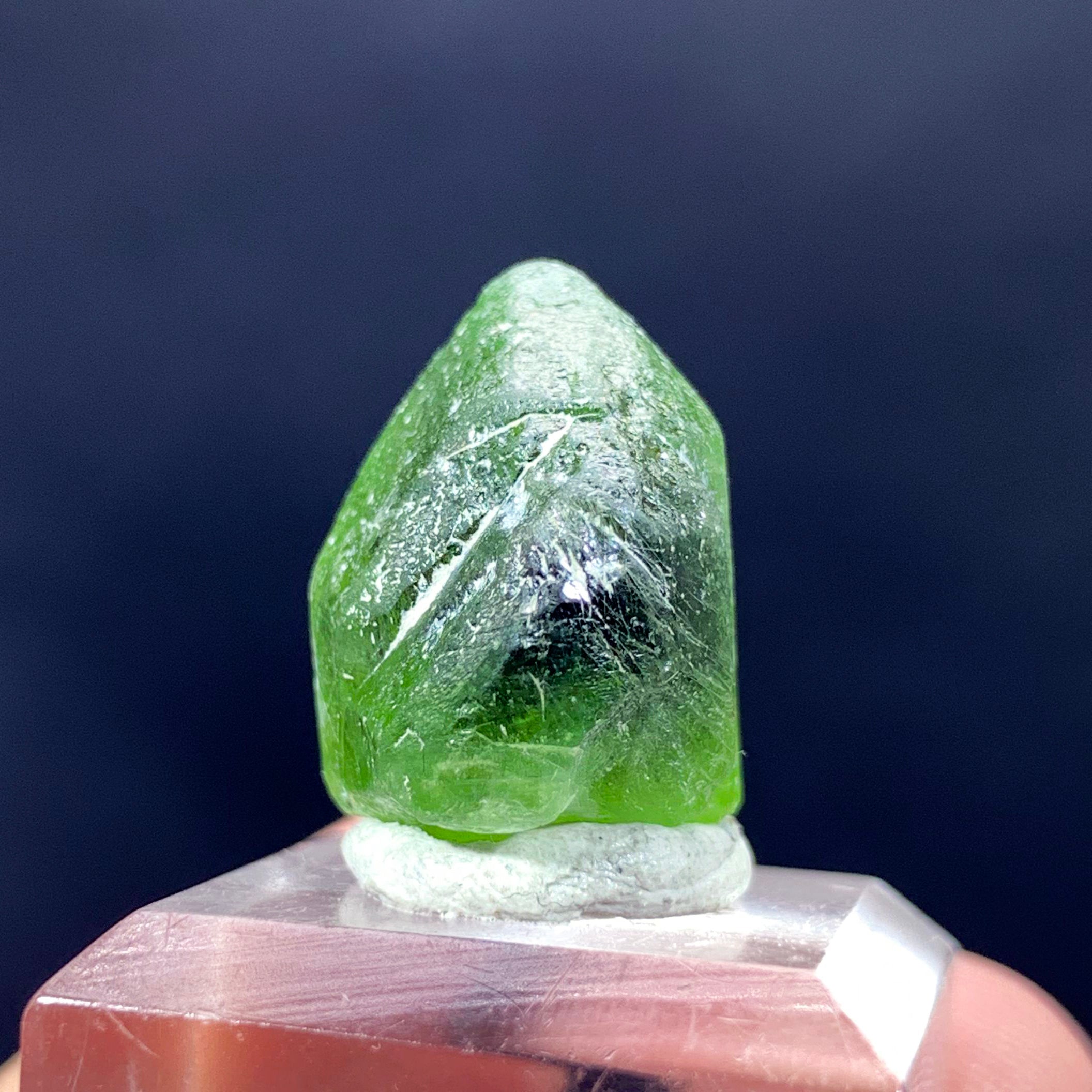 Olivine Peridot Crystal, Raw Peridot Gemstone, Deep Green Peridot Pendant Crystal