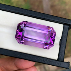 Purple Amethyst Jewelry Gemstone, Emerald Cut Amethyst Loose Gemstone