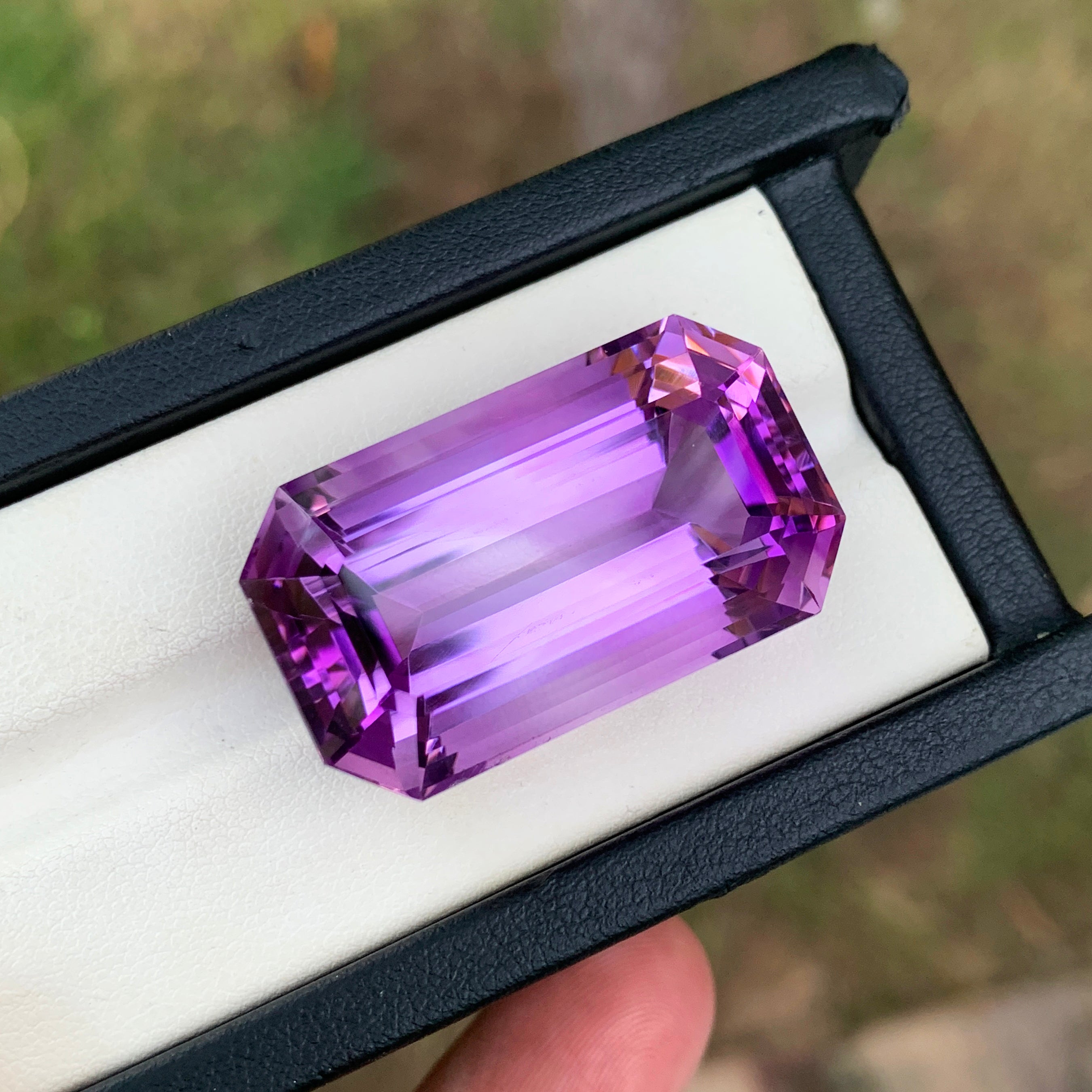 Purple Amethyst Jewelry Gemstone, Emerald Cut Amethyst Loose Gemstone