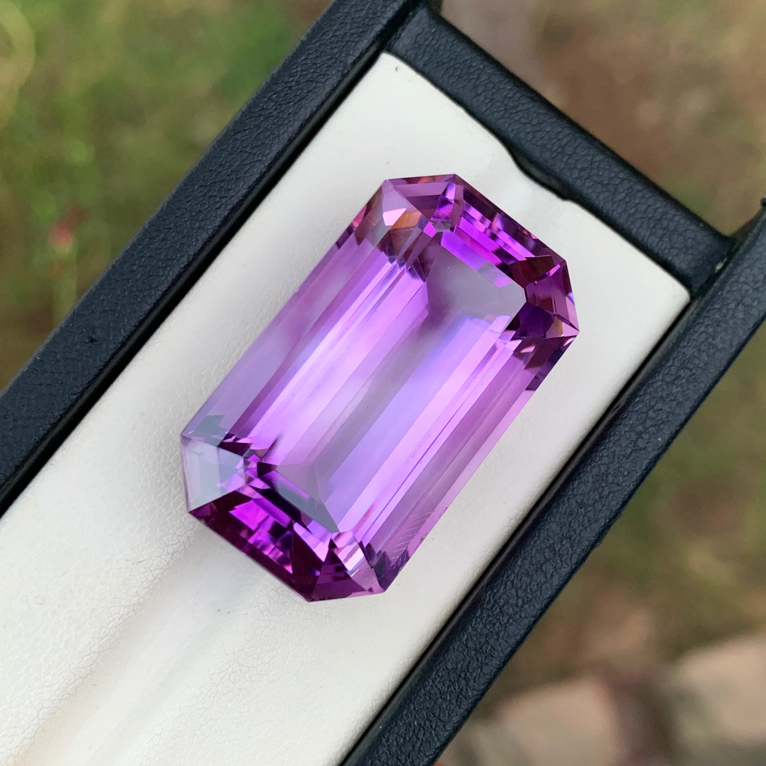 Purple Amethyst Jewelry Gemstone, Emerald Cut Amethyst Loose Gemstone