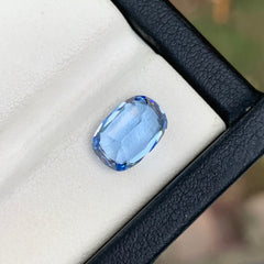 Vivid Blue Aquamarine Ring Stone, Oval Shape Santa Maria Aquamarine Gemstone