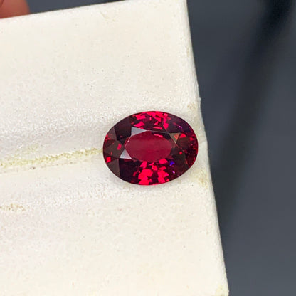 Pinkish Red Garnet Ring Gemstone, Flawless Malaya Stone, Natural Garnet Loose Gem, January Birthstone Wedding Ring Stone