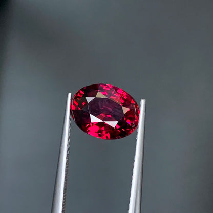 Pinkish Red Garnet Ring Gemstone, Flawless Malaya Stone, Natural Garnet Loose Gem, January Birthstone Wedding Ring Stone