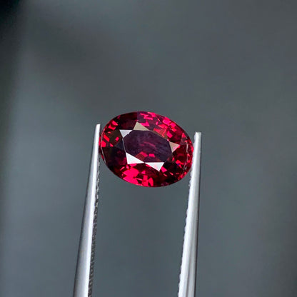 Pinkish Red Garnet Ring Gemstone, Flawless Malaya Stone, Natural Garnet Loose Gem, January Birthstone Wedding Ring Stone