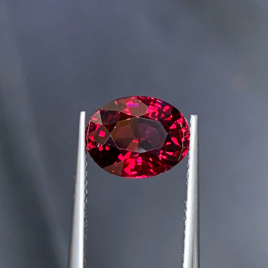 Pinkish Red Garnet Ring Gemstone, Flawless Malaya Stone, Natural Garnet Loose Gem, January Birthstone Wedding Ring Stone