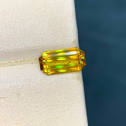 Full Fire Sphene Ring Gemstone, Flawless Sphene Stone, Natural Sphene Loose Gem, High Fire Titanite Wedding Ring Stone
