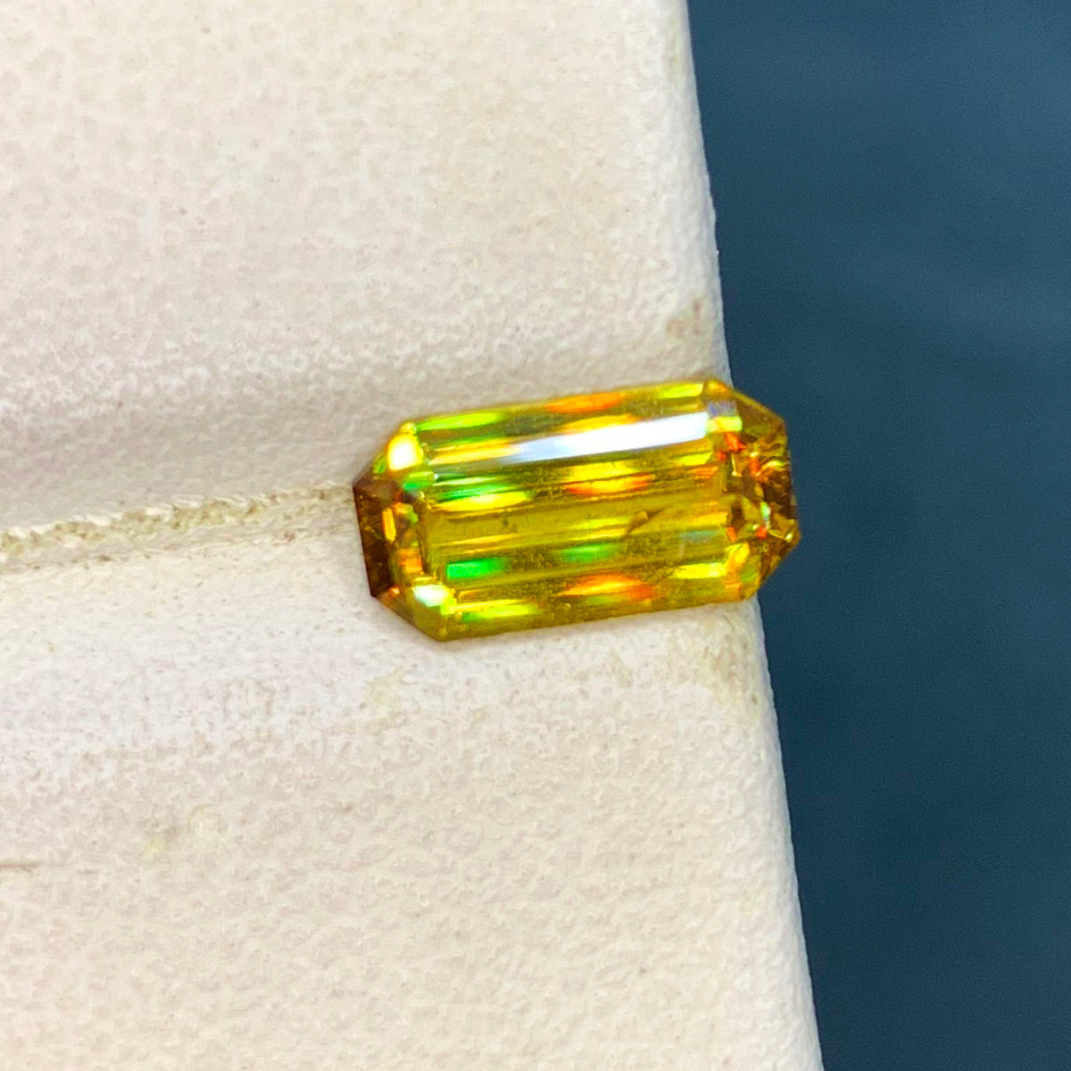Full Fire Sphene Ring Gemstone, Flawless Sphene Stone, Natural Sphene Loose Gem, High Fire Titanite Wedding Ring Stone