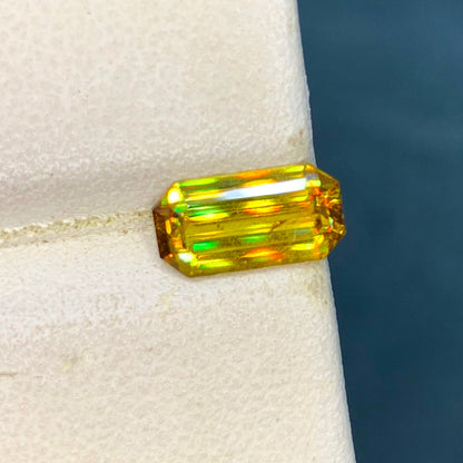 Full Fire Sphene Ring Gemstone, Flawless Sphene Stone, Natural Sphene Loose Gem, High Fire Titanite Wedding Ring Stone