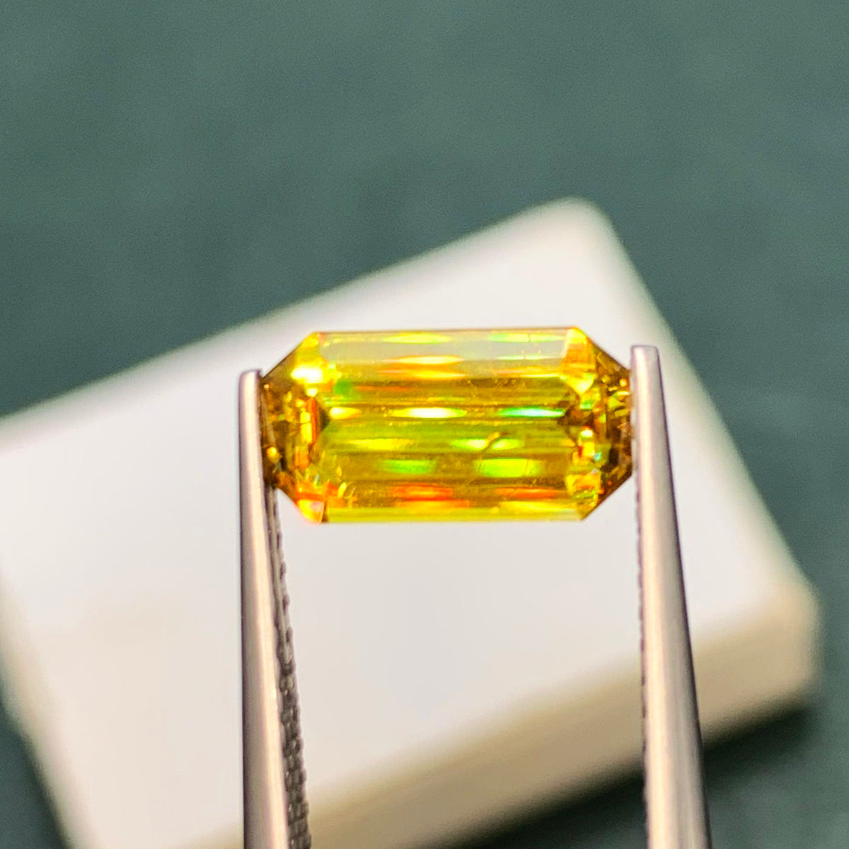 Full Fire Sphene Ring Gemstone, Flawless Sphene Stone, Natural Sphene Loose Gem, High Fire Titanite Wedding Ring Stone