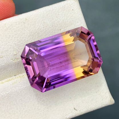 Natural Ametrine Ring Gemstone, Flawless Ametrine Stone, Natural Ametrine Loose Gem, February Birthstone Statement Ring Stone