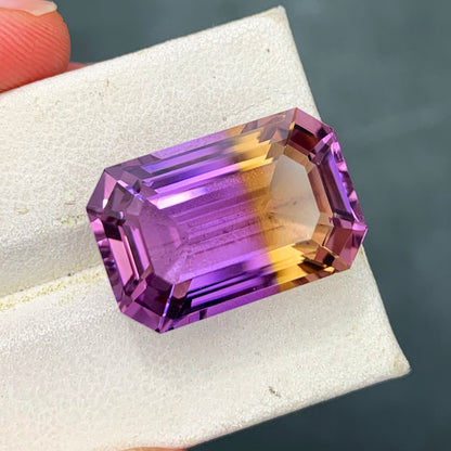 Natural Ametrine Ring Gemstone, Flawless Ametrine Stone, Natural Ametrine Loose Gem, February Birthstone Statement Ring Stone