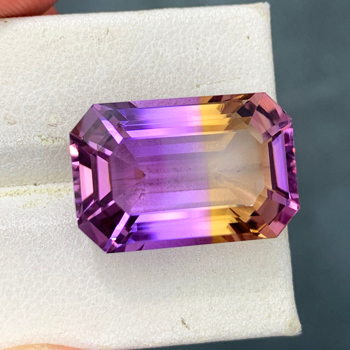 Natural Ametrine Ring Gemstone, Flawless Ametrine Stone, Natural Ametrine Loose Gem, February Birthstone Statement Ring Stone