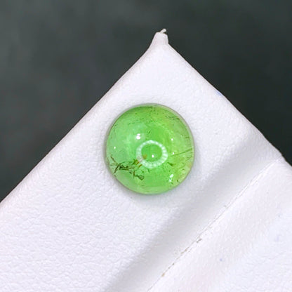 Apple Green Tourmaline Ring Gemstone, Flawless Tourmaline Cabochon, Natural Tourmaline Loose Gem, October Birthstone Wedding Ring Stone