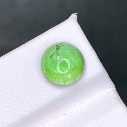 Apple Green Tourmaline Ring Gemstone, Flawless Tourmaline Cabochon, Natural Tourmaline Loose Gem, October Birthstone Wedding Ring Stone