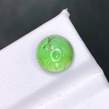 Apple Green Tourmaline Ring Gemstone, Flawless Tourmaline Cabochon, Natural Tourmaline Loose Gem, October Birthstone Wedding Ring Stone