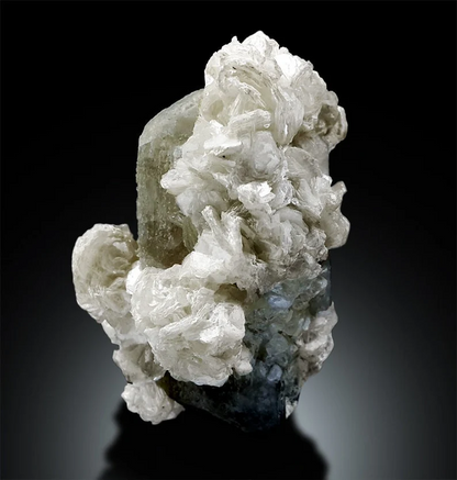 Museum Grade Herderite Crystal with Mica, Natural Herderite, Herderite Specimen from Skardu Pakistan - 90 g , 61*34 mm