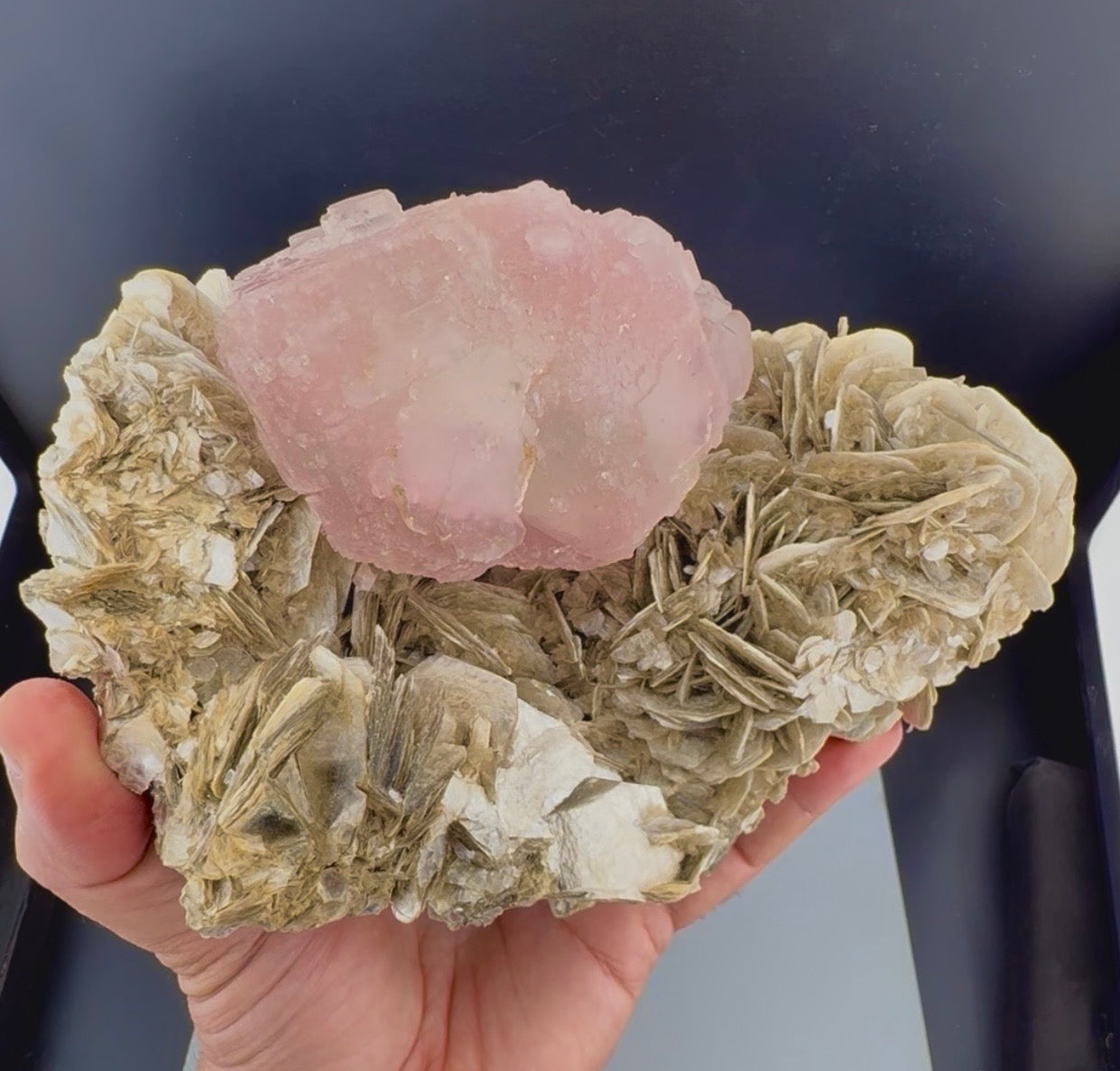 Pink Fluorite with Mica from Pakistan, 1619 gram
