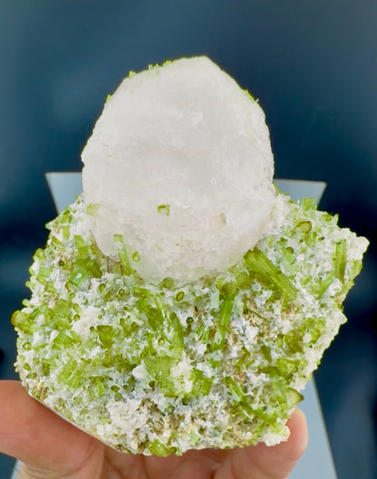 Pollucite with Green Tourmalines from Pakistan, 322 gram