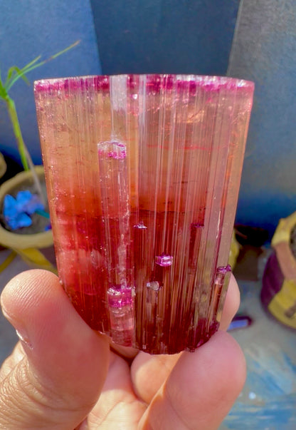 Red Tourmaline crystal from Afghanistan, 128 gram