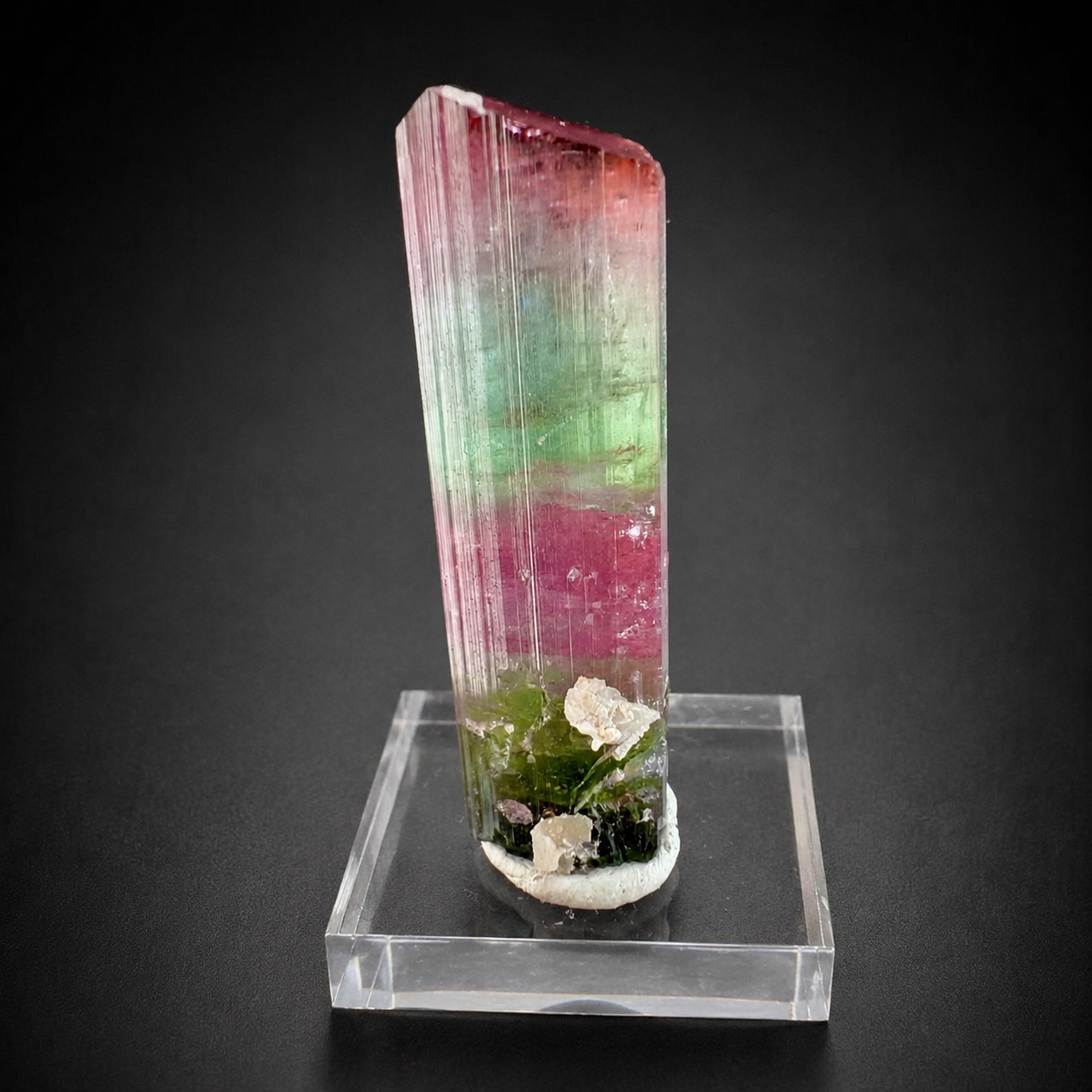Multicolor Tourmaline Crystal from Paprok Afghanistan, 54 gram